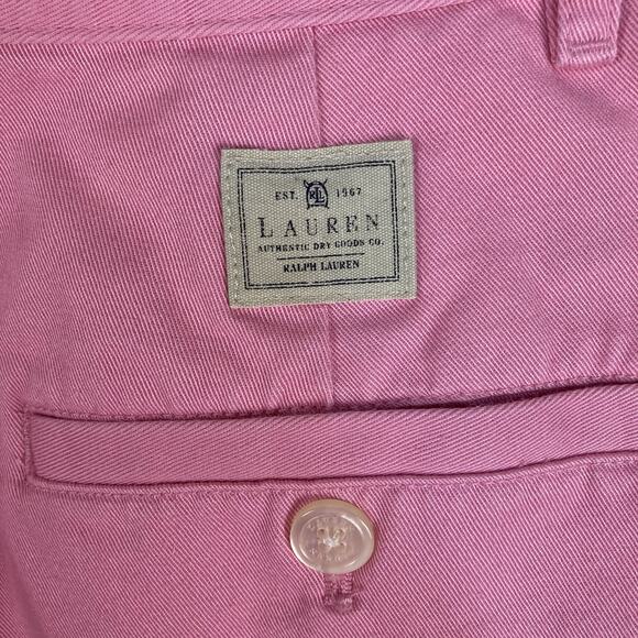 Lauren Ralph Lauren Womens 6P Preppy Pink Twill High Rise Chino Beach Shorts - Picture 4 of 8